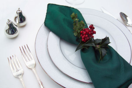 Christmas place setting